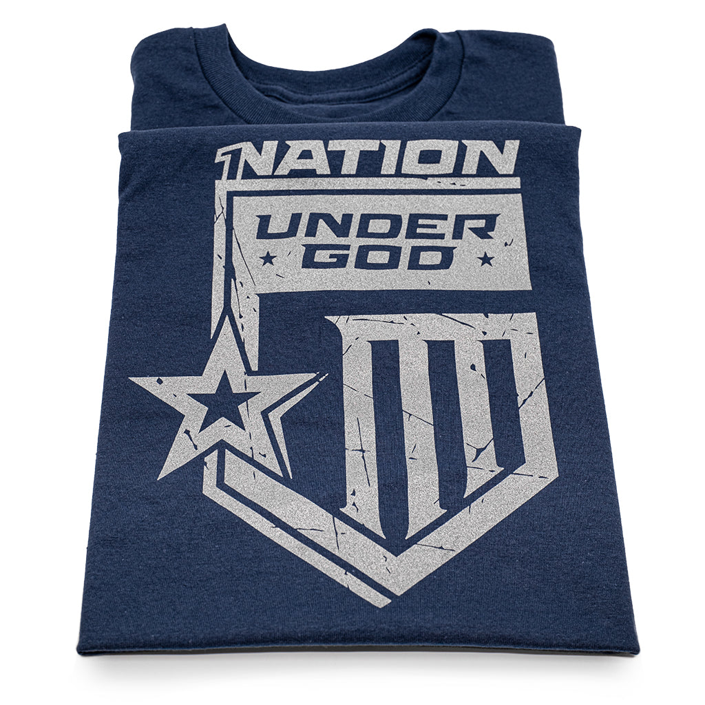 One Nation Under God: Navy Blue | Silver