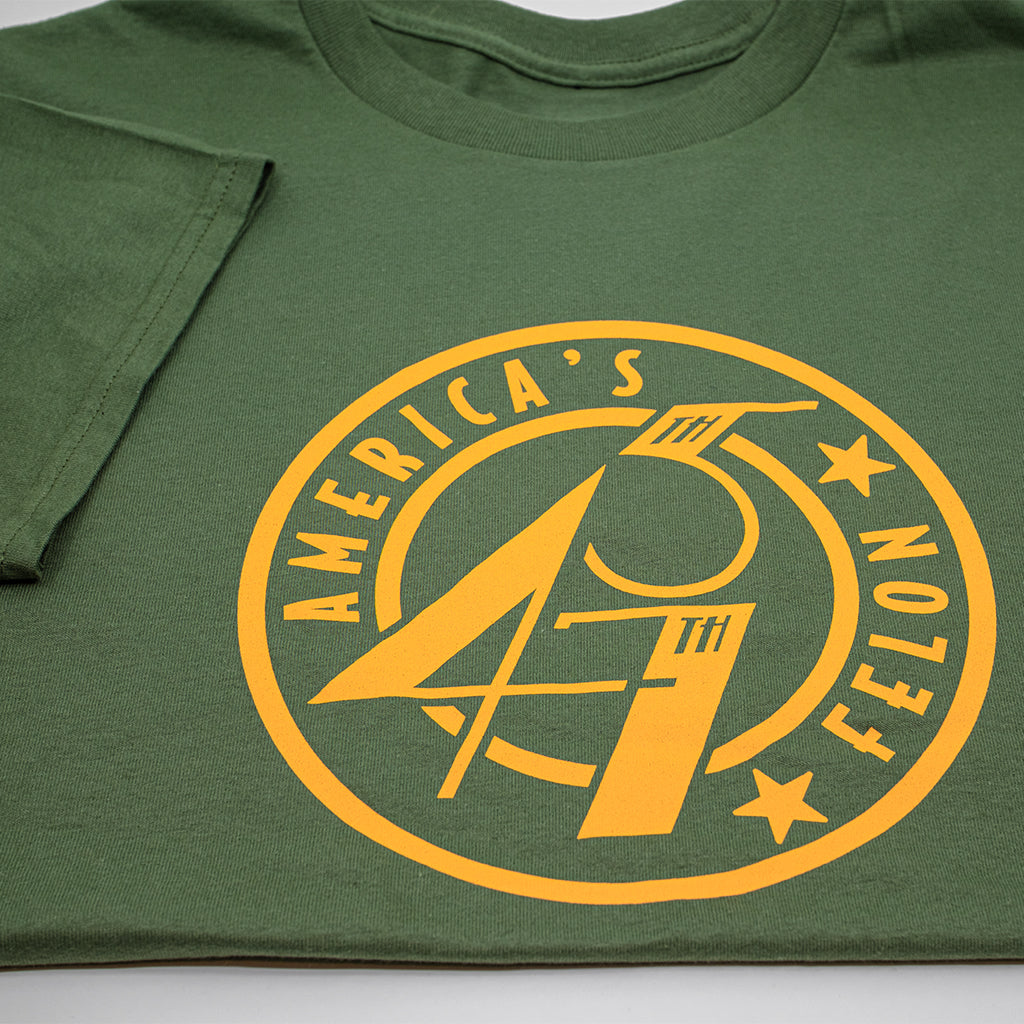 45/47 America's Felon: Military Green | Orange Shirt