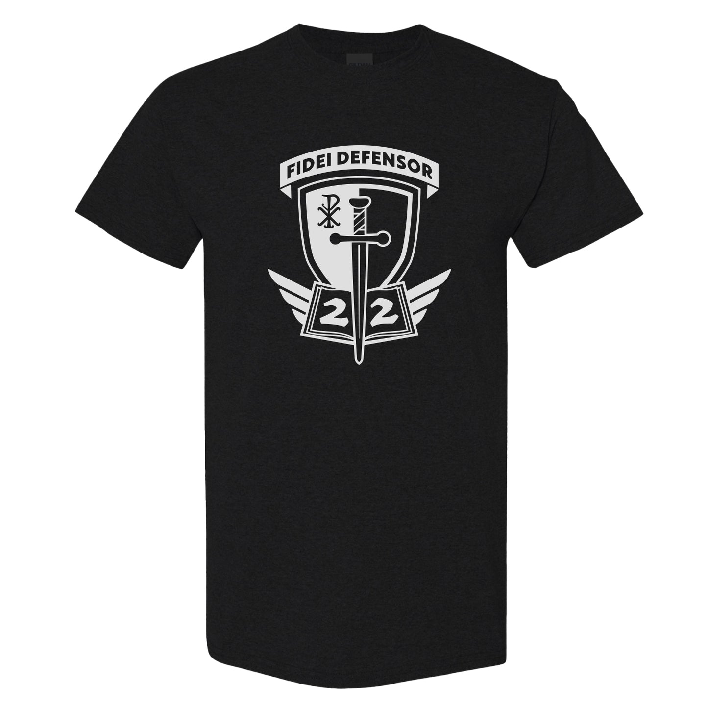Fidei Defensor: Black | White Shirt