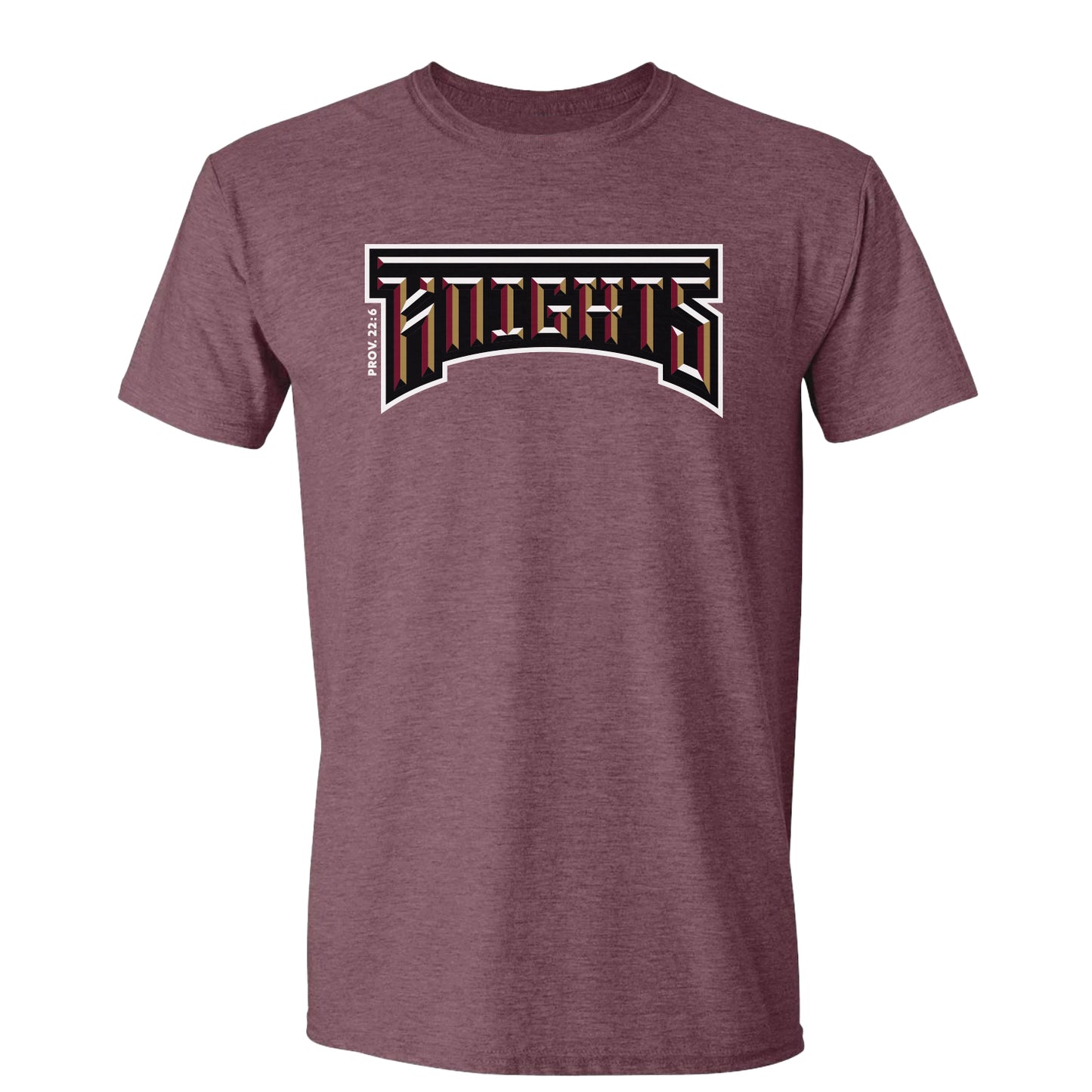 Knights Logotype: Washed Maroon Shirt