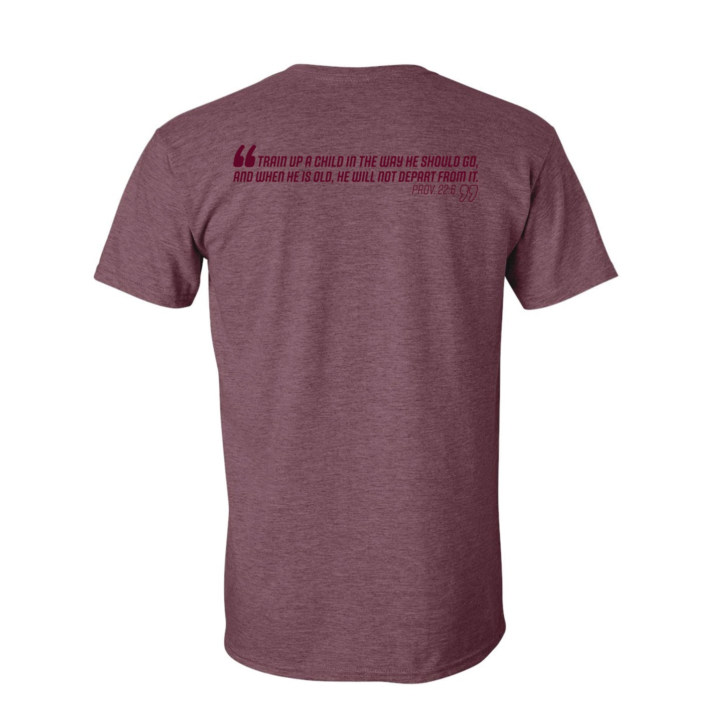 P22-Proverbs Quote Combo: Washed Maroon Shirt