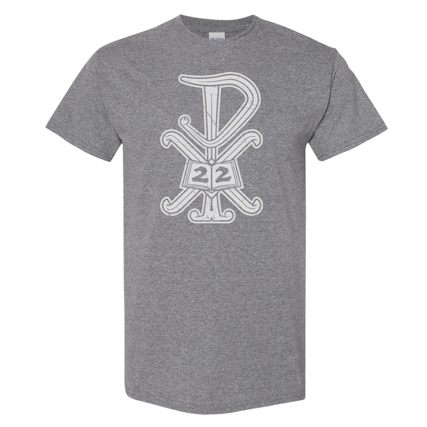 P22 Distressed: Gray | White Shirt