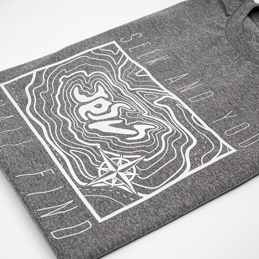 Seek And You Shall Find: Gray | White Shirt