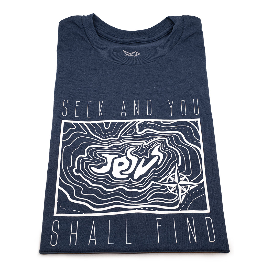 Seek And You Shall Find: Blue Navy | White Shirt