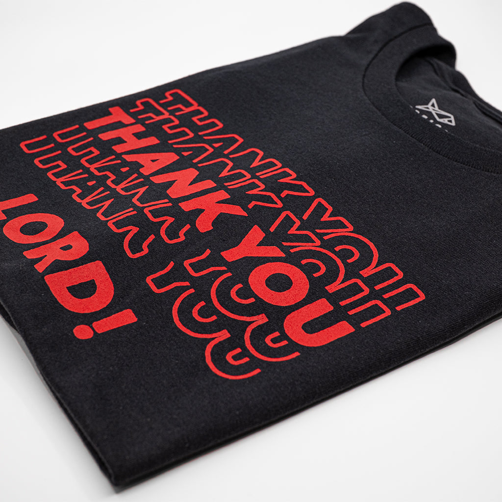 Thank You Lord!: Black | Red Shirt