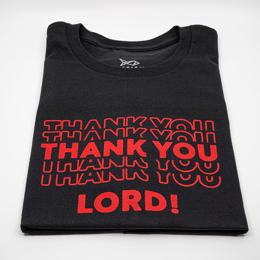 Thank You Lord!: Black | Red Shirt