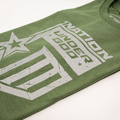 One Nation Under God: Military Green | Silver