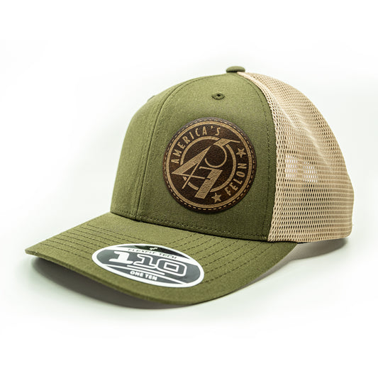 45/47 America's Felon Hat (Olive/Beige)