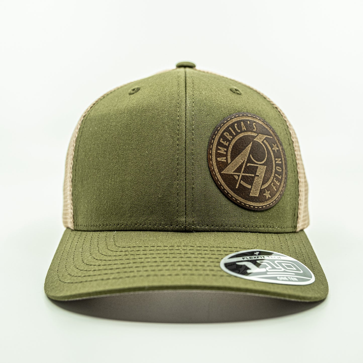 45/47 America's Felon Hat (Olive/Beige)