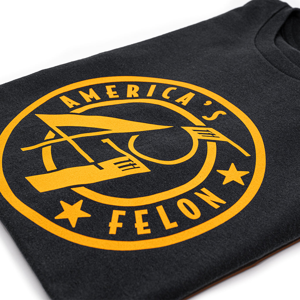 45/47 America's Felon T-Shirt (Black)