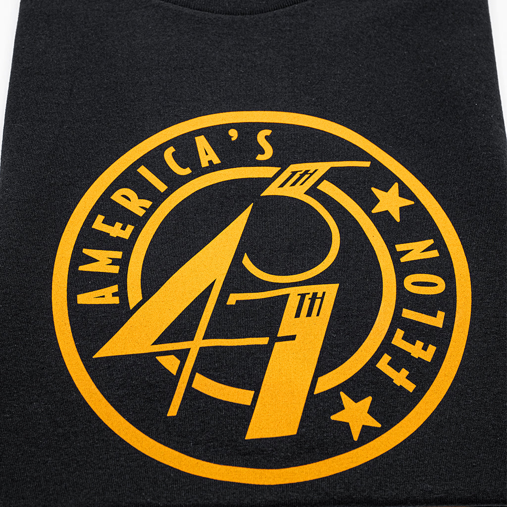 45/47 America's Felon T-Shirt (Black)