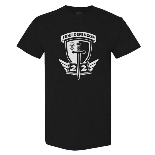 Fidei Defensor: Black | White Shirt