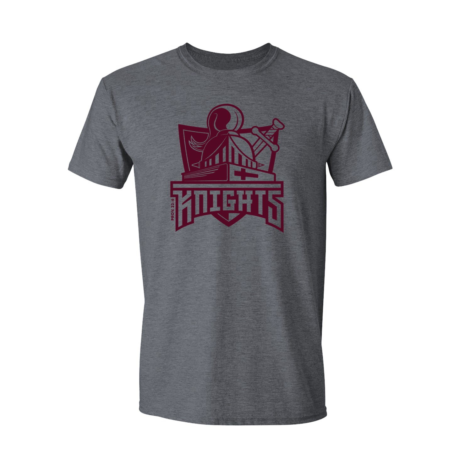 Knights Full Logo: Dark Gray Shirt