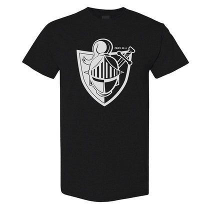 Knights Mascot: Black | White Shirt