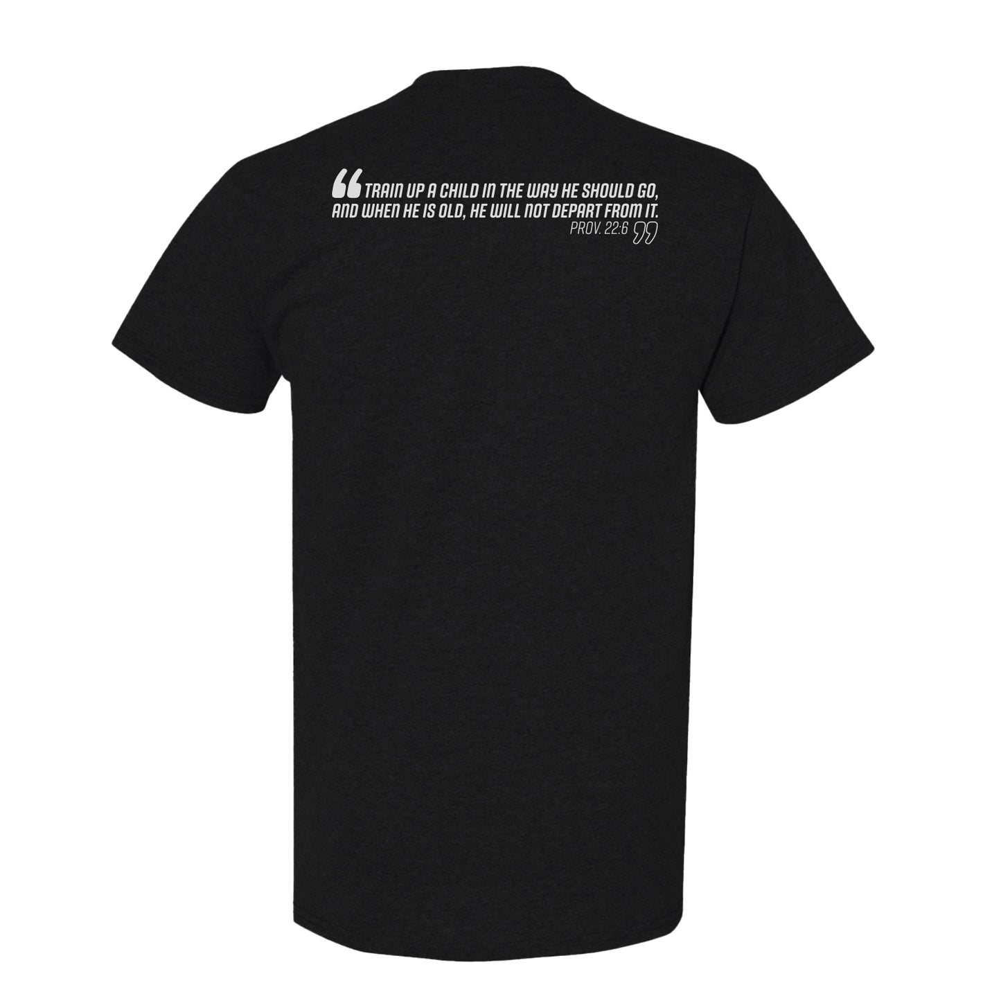 Knights Mascot: Black | White Shirt