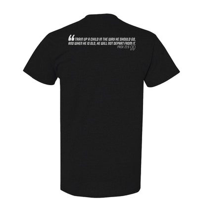 Knights Mascot: Black | White Shirt