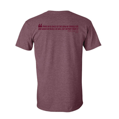 Knights Full Logo: Washed Maroon Shirt