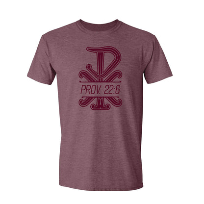 P22-Proverbs Quote Combo: Washed Maroon Shirt