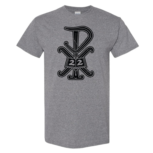 P22 Distressed: Gray | Black Shirt