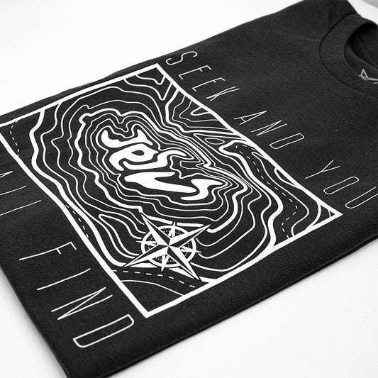 Seek And You Shall Find: Black | White Shirt