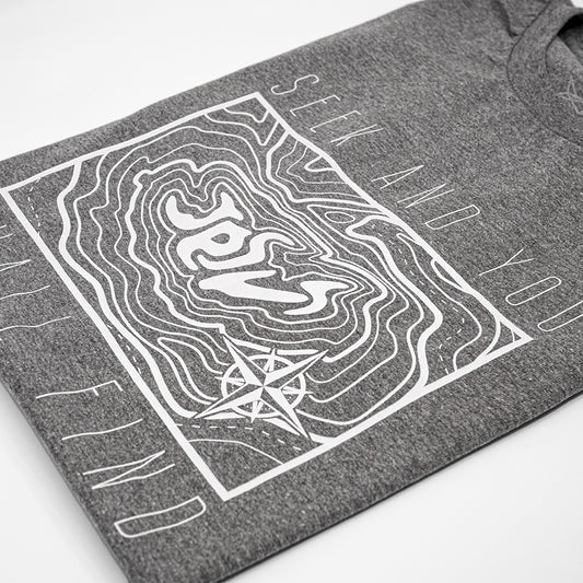 Seek And You Shall Find: Gray | White Shirt