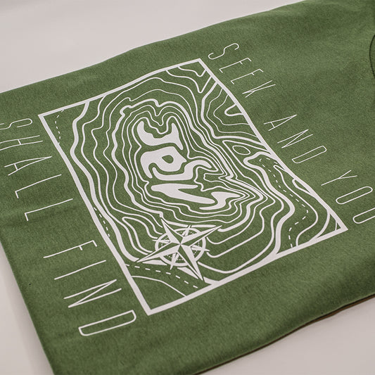Seek And You Shall Find: Military Green | White Shirt