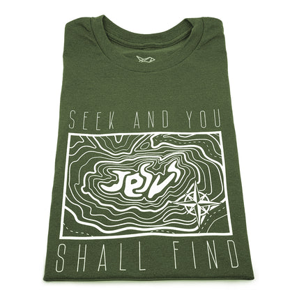 Seek And You Shall Find: Military Green | White Shirt