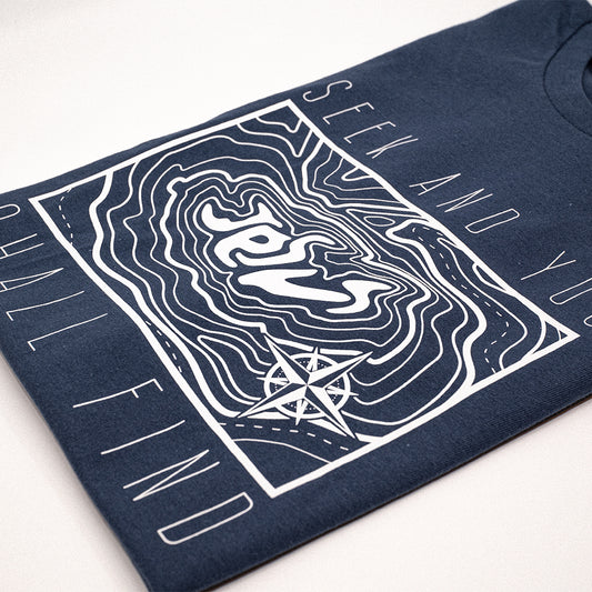 Seek And You Shall Find: Blue Navy | White Shirt