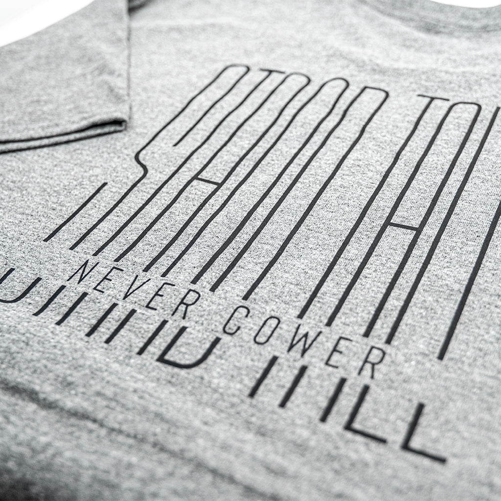 Stand Tall, Never Cower: Gray | Black