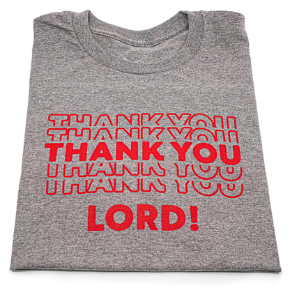 Thank You Lord!: Gray | Red Shirt